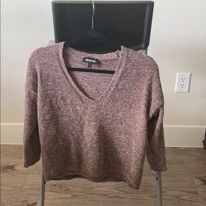 Express velvet chenille sweater